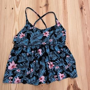 Large floral tankini